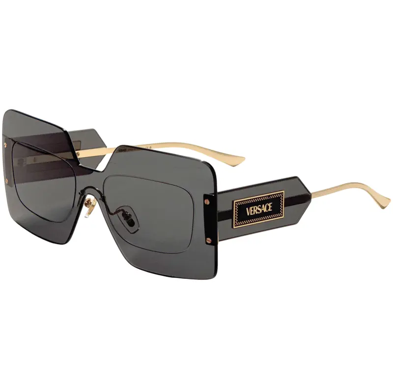 Versace Women's 42 Mm Grey Sunglasses 1