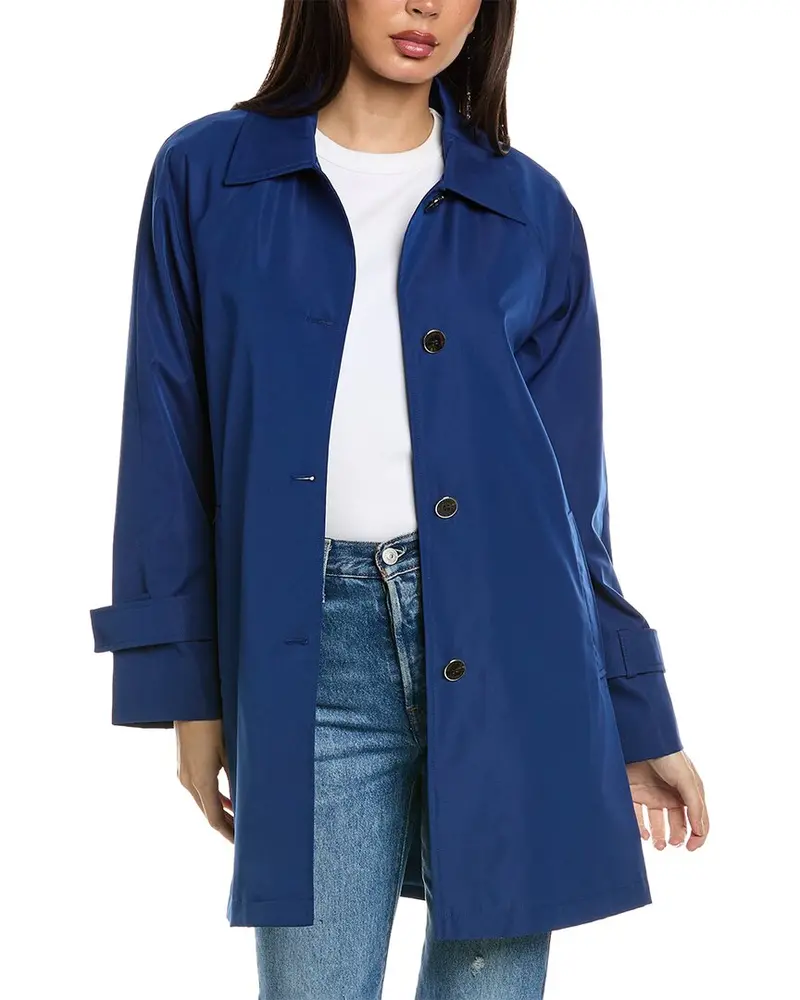 Via Spiga Womens  Button Back Coat, Xs 1