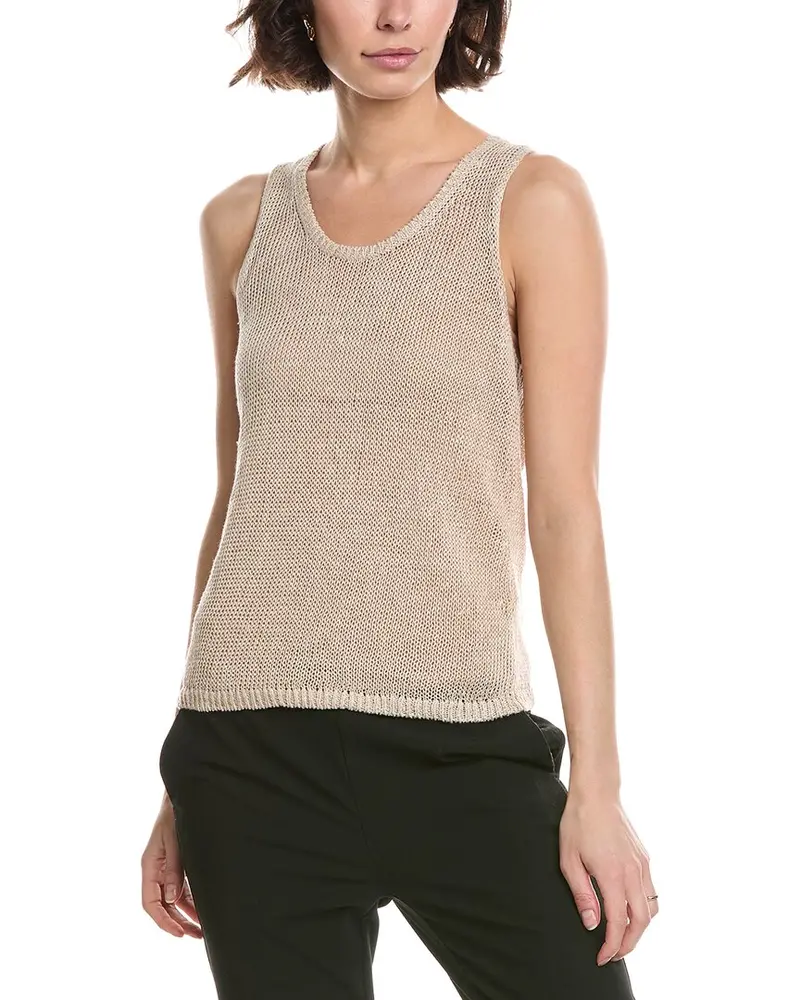 Vince Beachy Linen Tank 1