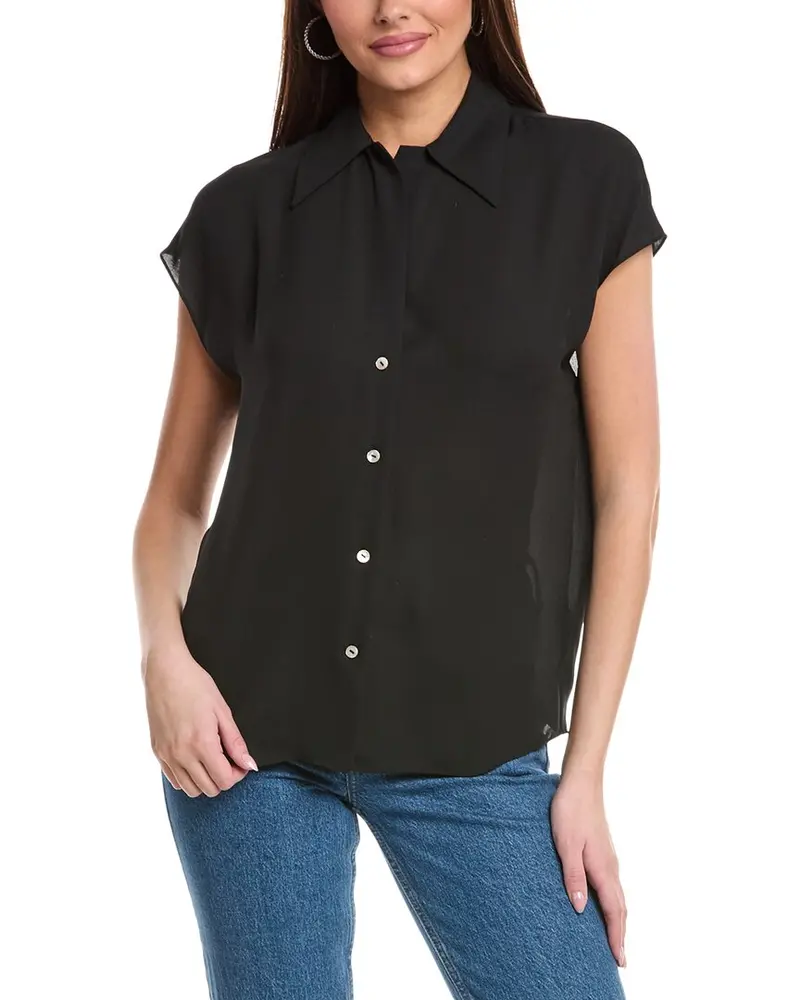 Vince Cap Sleeve Blouse 1