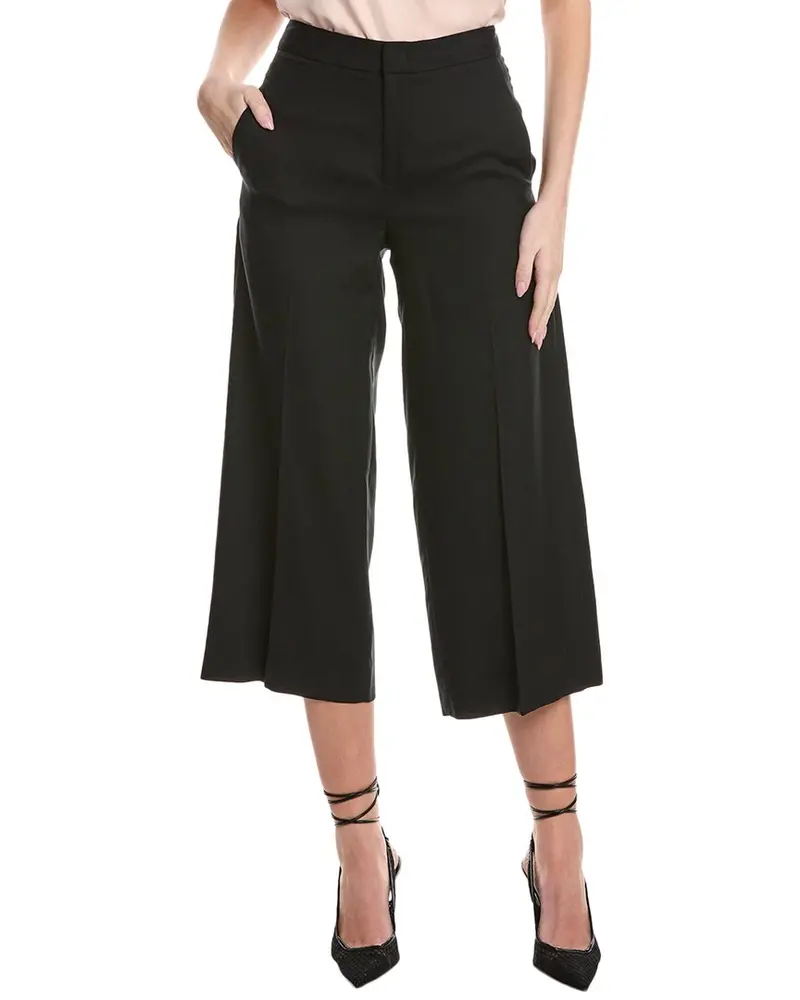 Vince Crop Wide Leg Linen-Blend Pant 1
