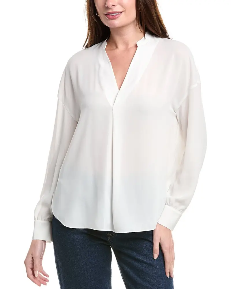 Vince Front Pleat Blouse 1