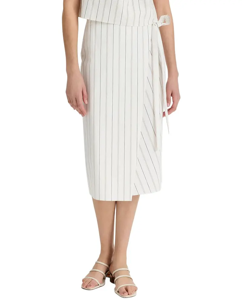 Vince Seedling Stripe Wrap Skirt 1