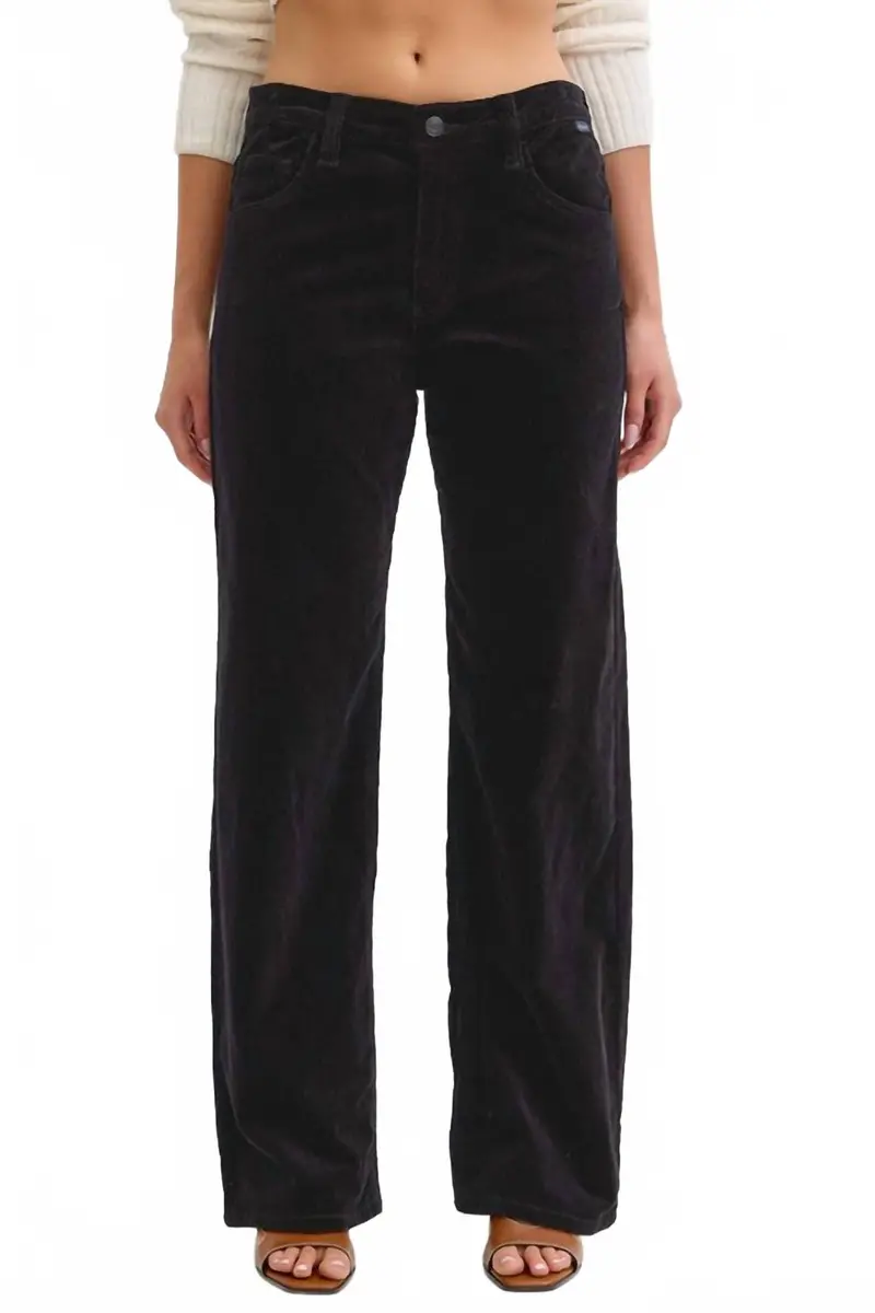 Vintage Corduroy Low Jean In Black 1