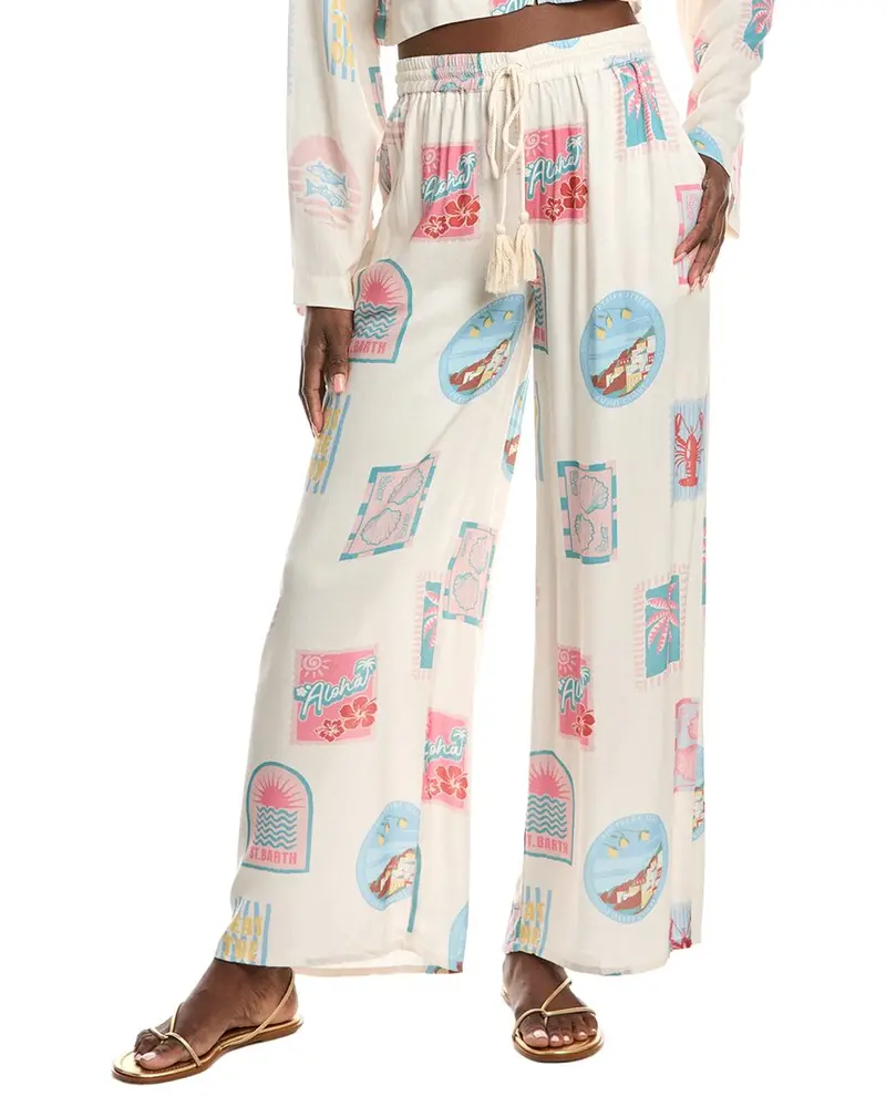 Vintage Havana Printed Crepe Pant 1
