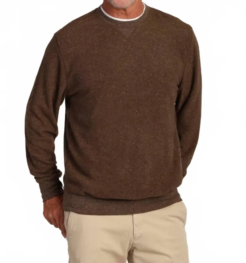 Vintage Long Sleeve Sweatshirt In Brown 1