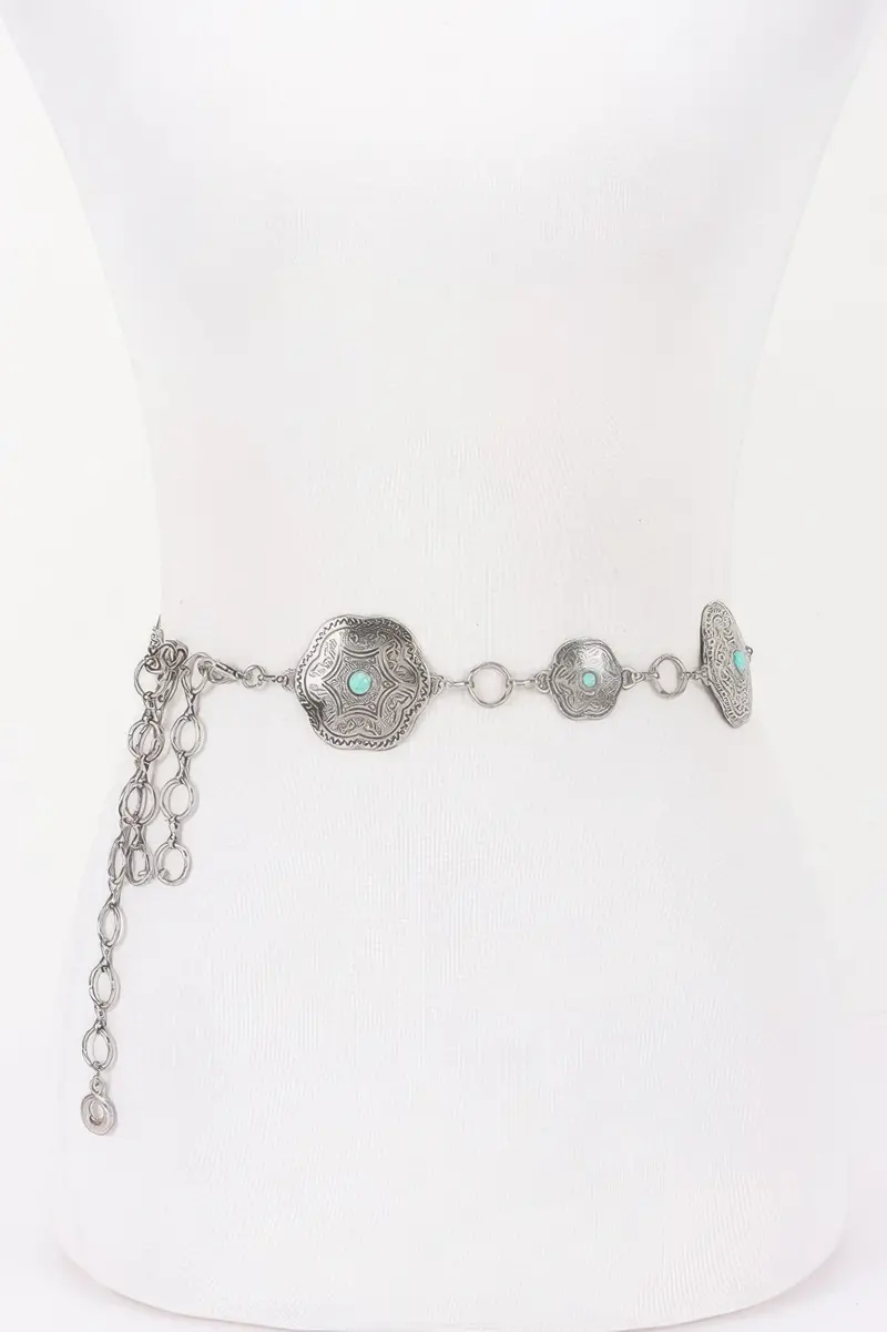 Vintage Metal Chain Belt 1