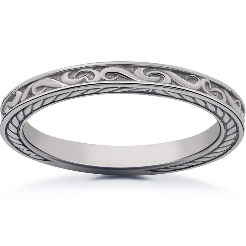 Vintage Scroll Sophia Wedding Ring 4