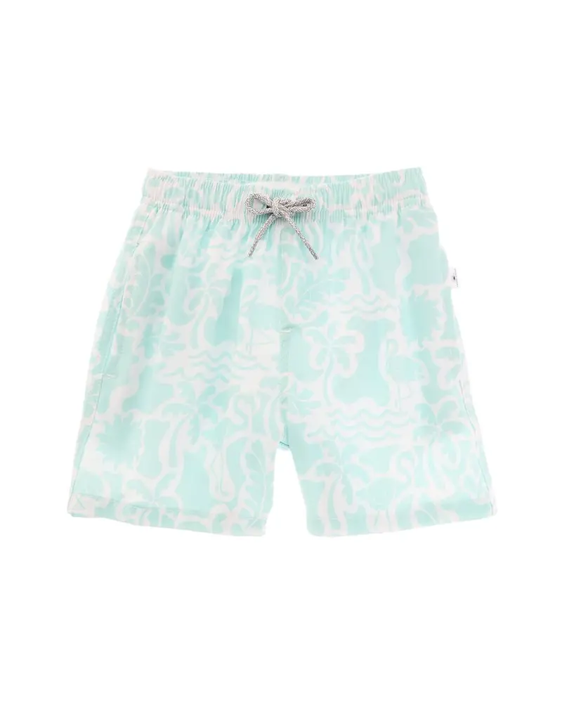 Vintage Summer 4 Way Stretch Volley Swim Short 1