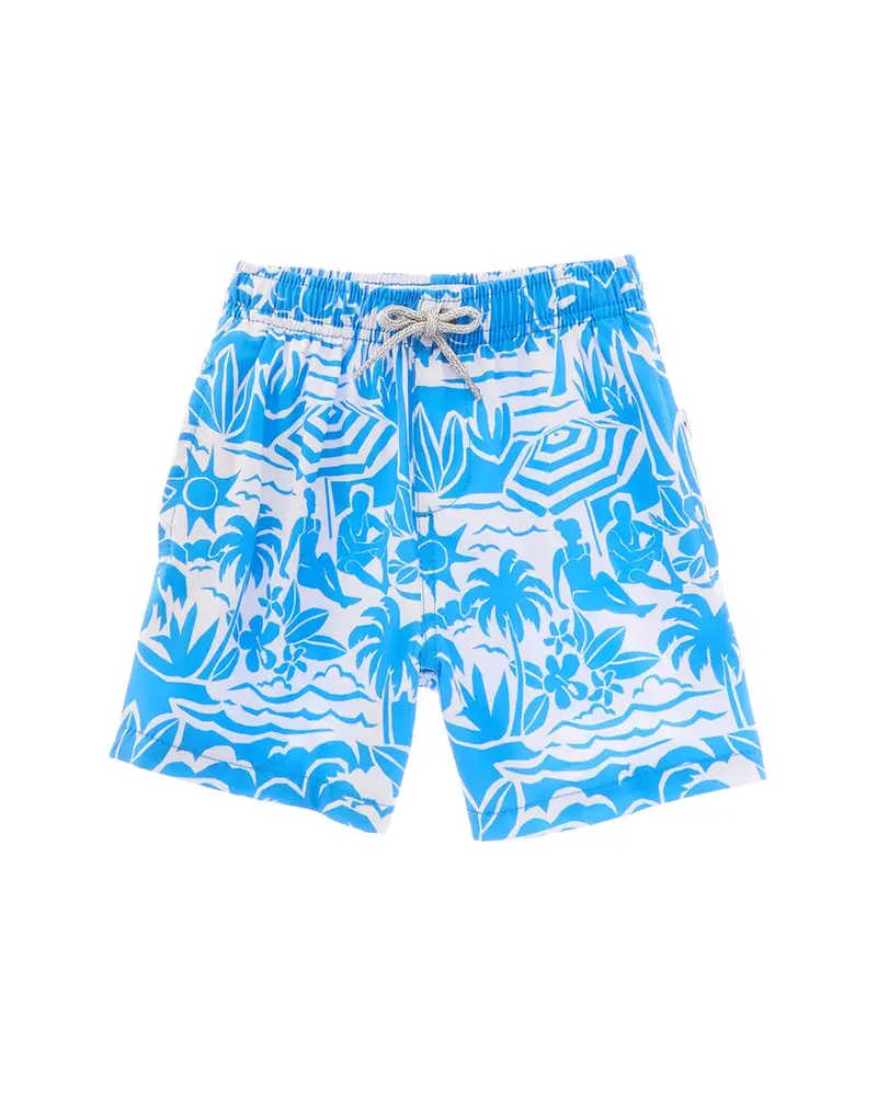Vintage Summer 4 Way Stretch Volley Swim Short 1