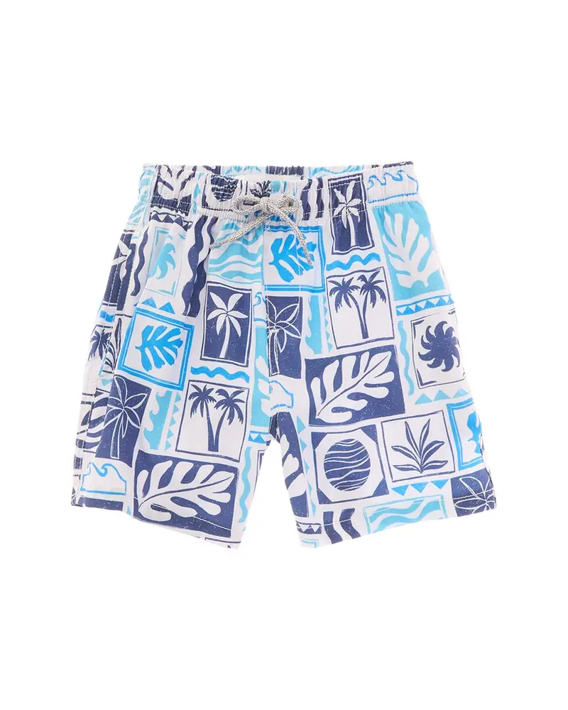 Vintage Summer 4 Way Stretch Volley Swim Short 1