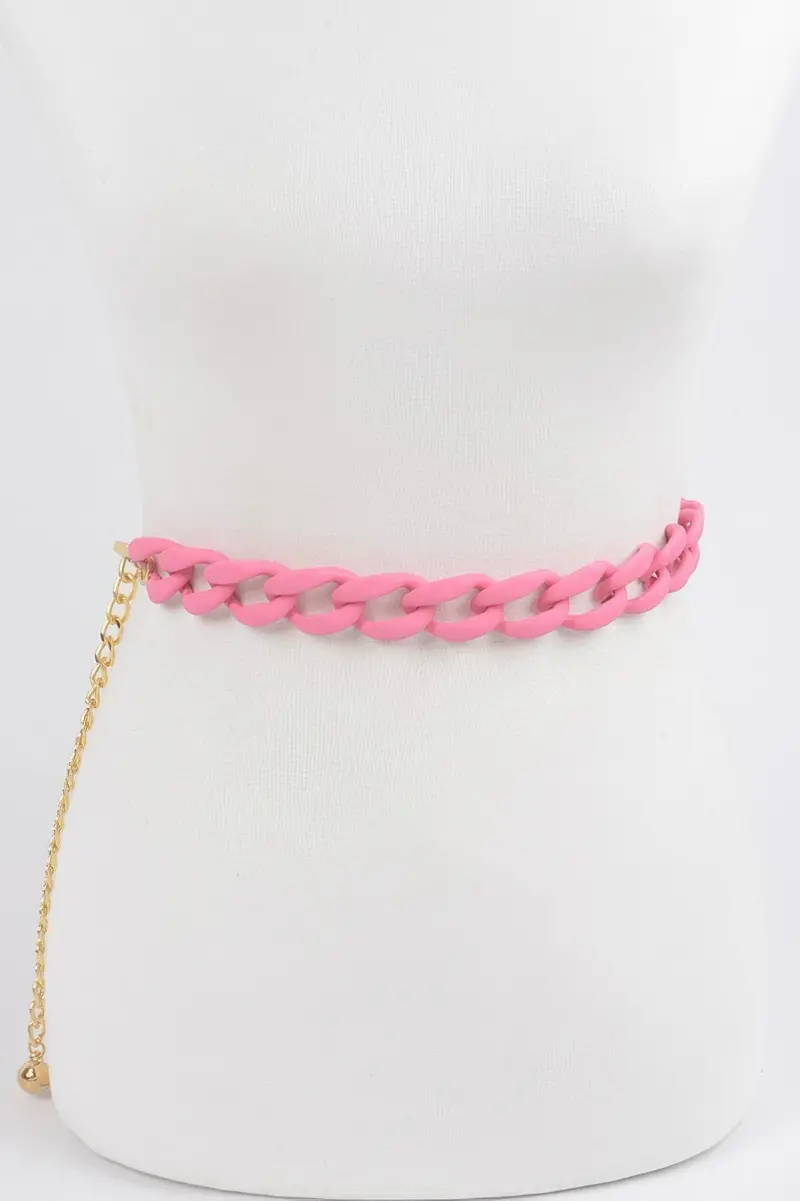 Vivid Color Chain Belt 1