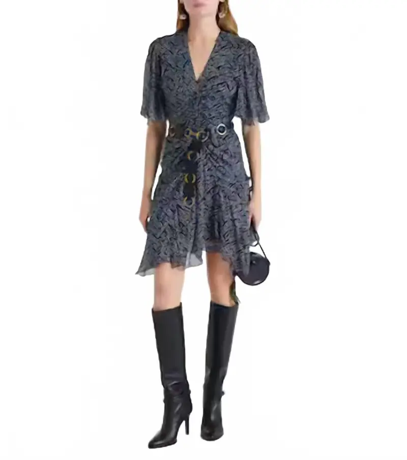 Vivienne Mini Dress In Midnight 1