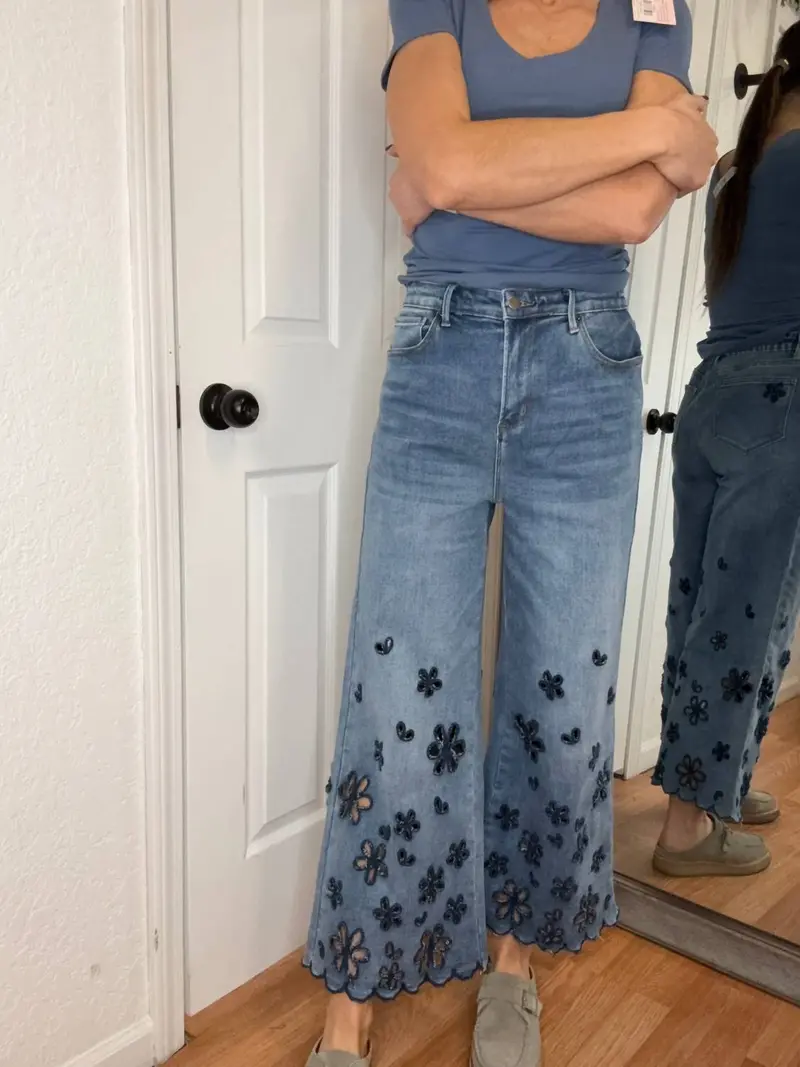 Wallflower Cutout Denim Jeans In Blue 1