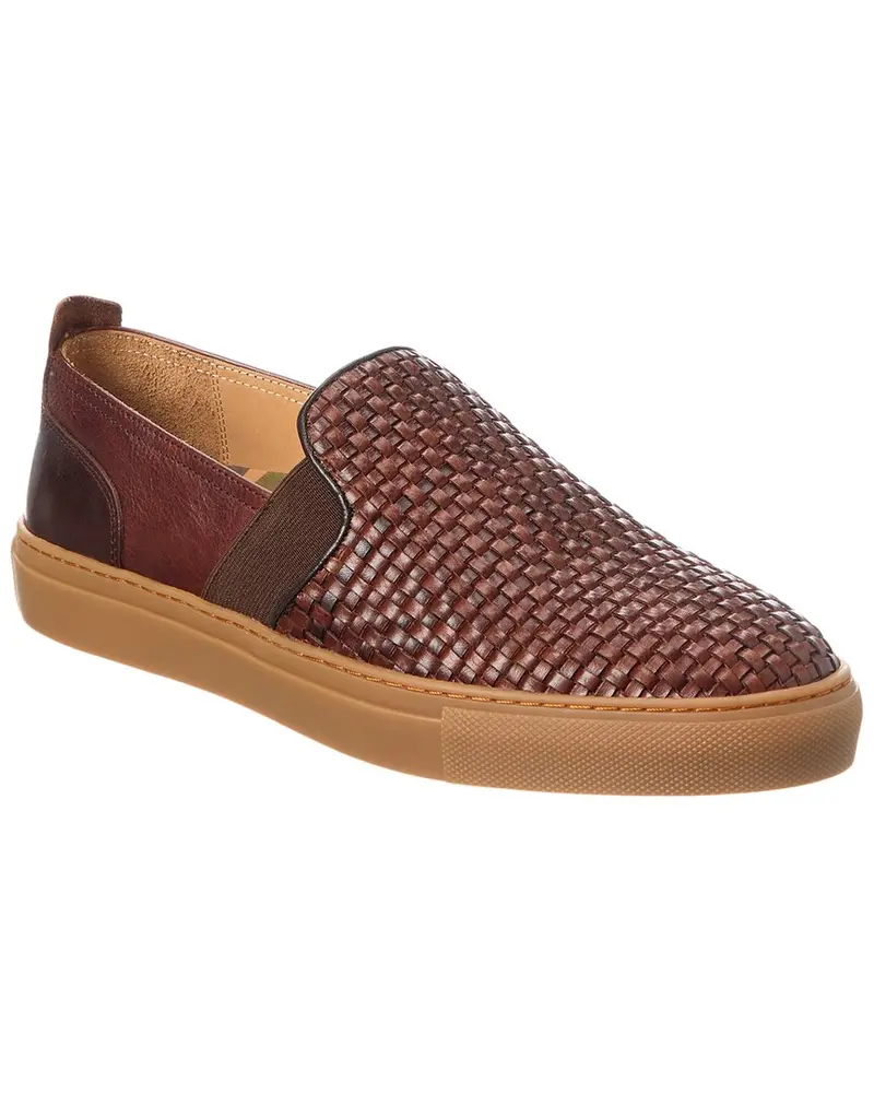 Warfield & Grand Woven Leather Slip-On Sneaker 1