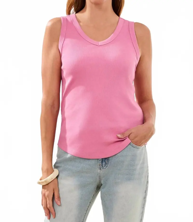 Wear Two Ways Reversible Tank Top In Pink 1