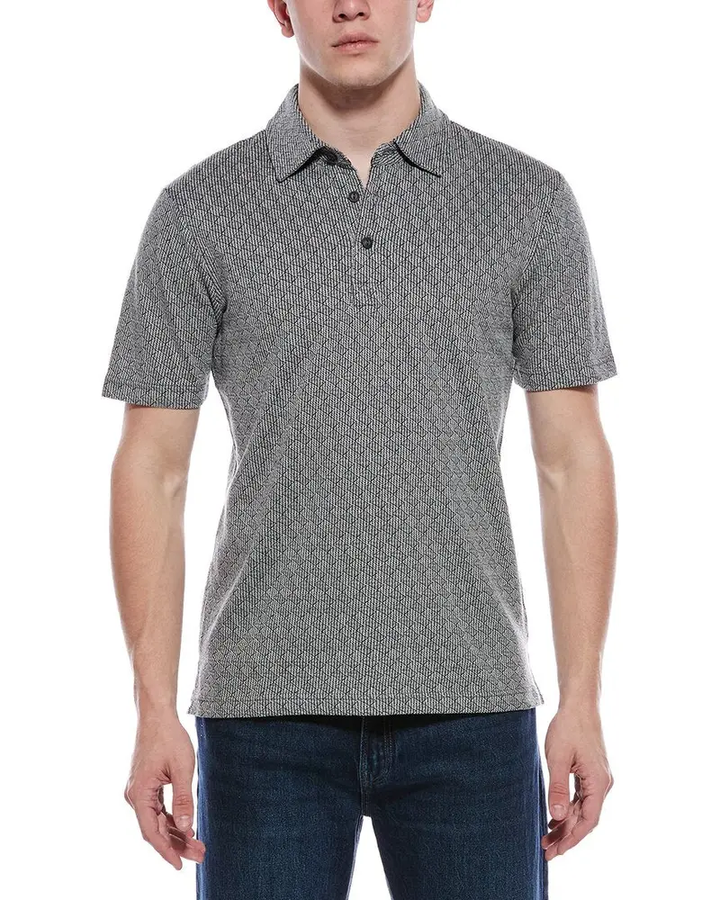 Weatherproof Vintage Diamond Jacquard Polo Sweater 1