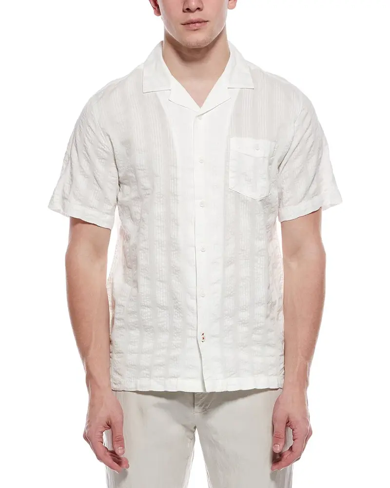 Weatherproof Vintage Dobby Seersucker Vacation Shirt 1