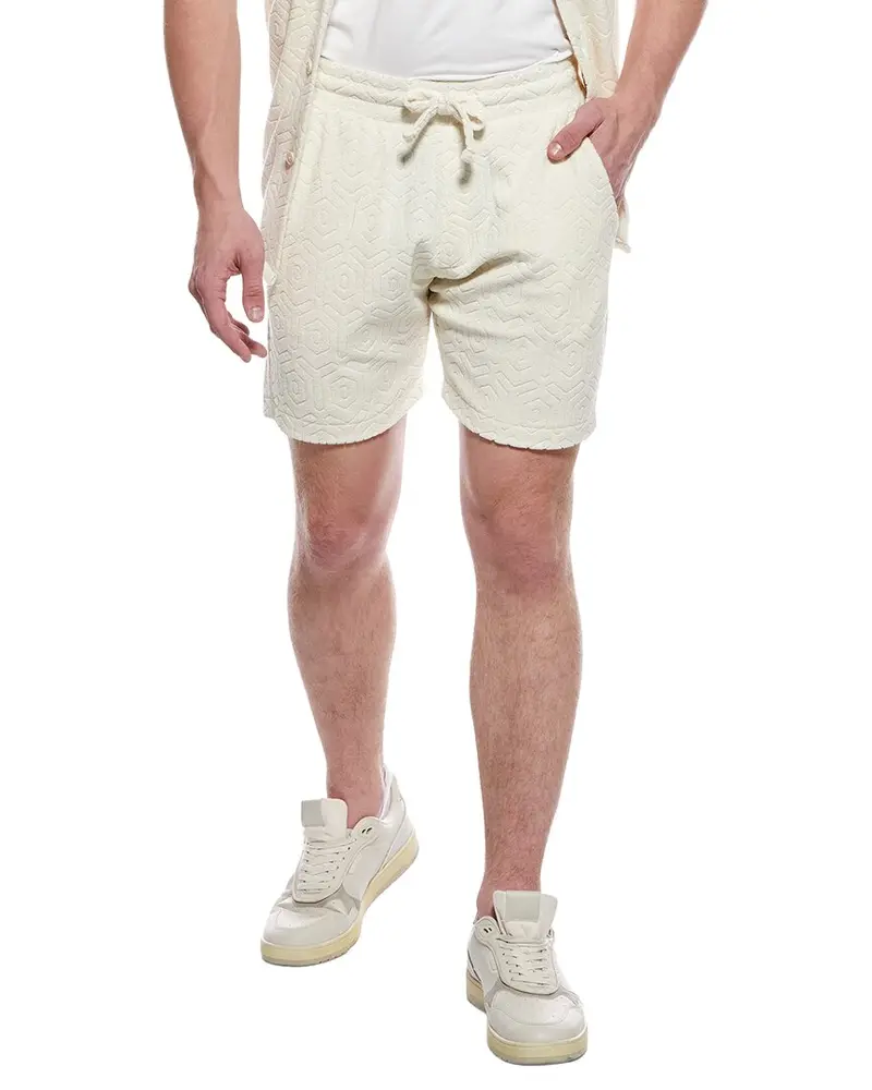 Weatherproof Vintage Geometric Terry Drawstring Short 2