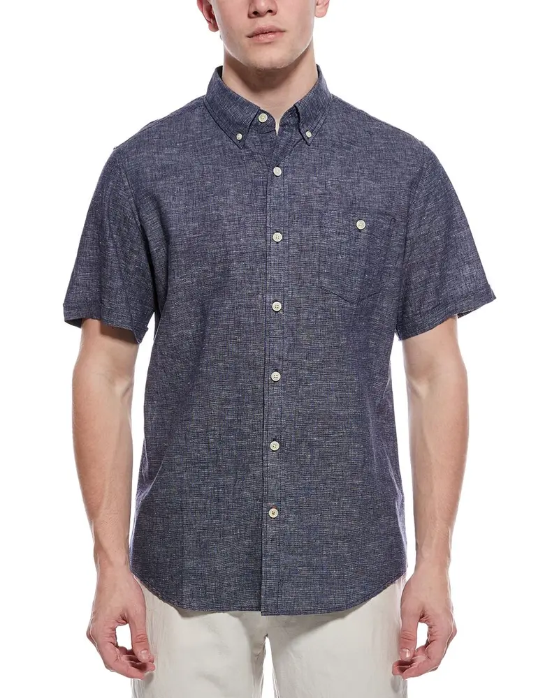 Weatherproof Vintage Linen-Blend Mixy Solid Shirt 1