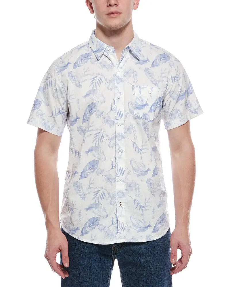 Weatherproof Vintage Seersucker Print Shirt 1