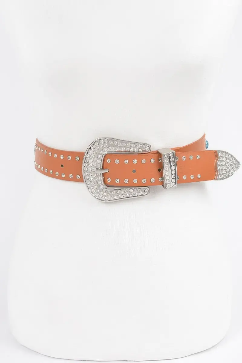 Western Style Belt With Turquoise 1