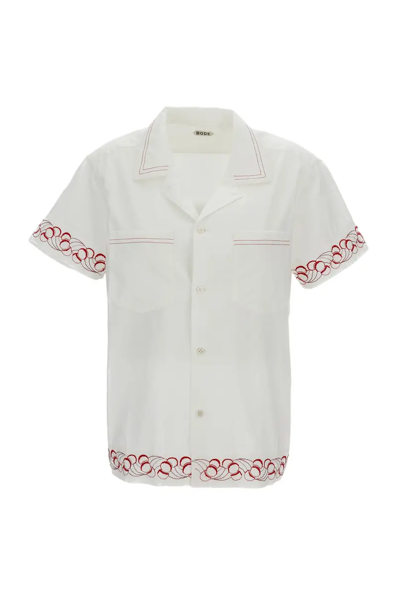 White Cherry Lane Embroidered Shirt 1