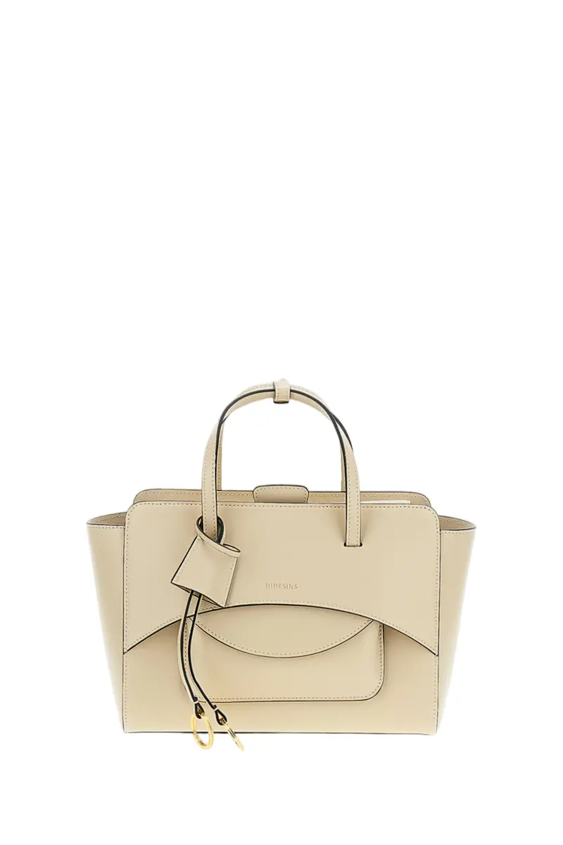 White Flap M Leather Crossbody Bag 1