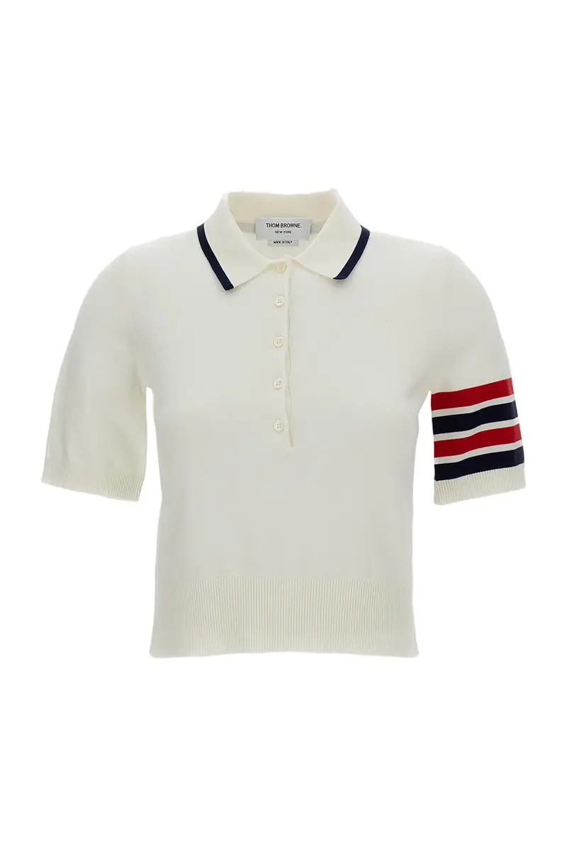 White Jersey Stitch Hector Polo 1