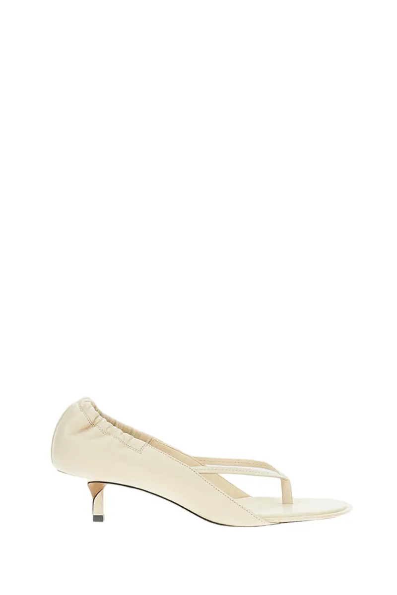 White Nu-Pieds B Thong Sandals 1