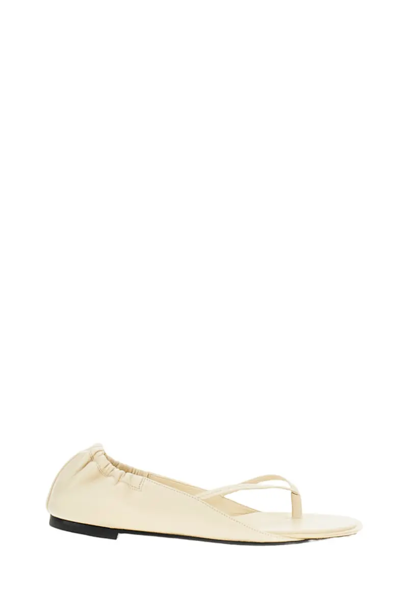 White Nu-Pieds Thong Sandals 1