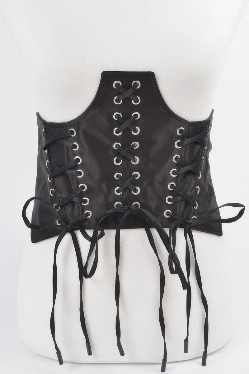 Wide Corset-Style Elastic Waist Cinch Belt 1