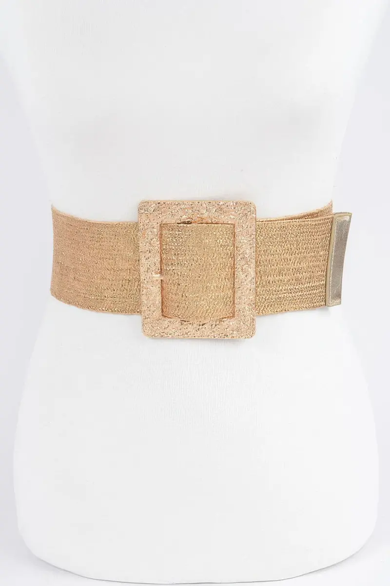 Wide Metal Buckle Plus Size Belt 1