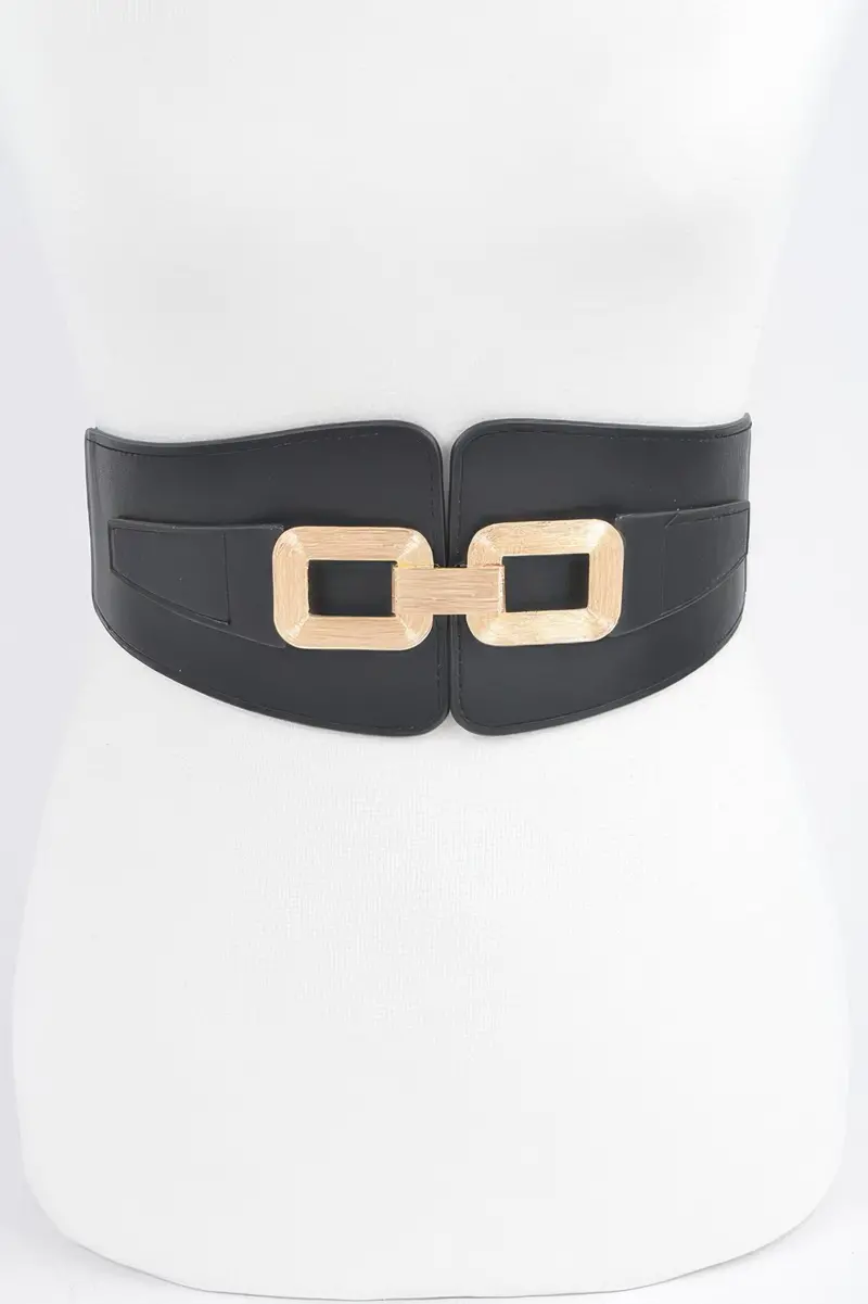Wide Metal Link Elastic Belt 1