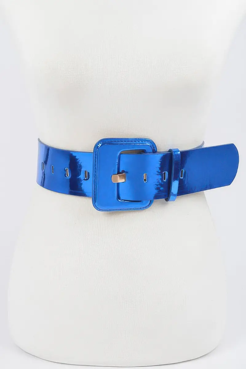Wide Mirror Pu Belt 1