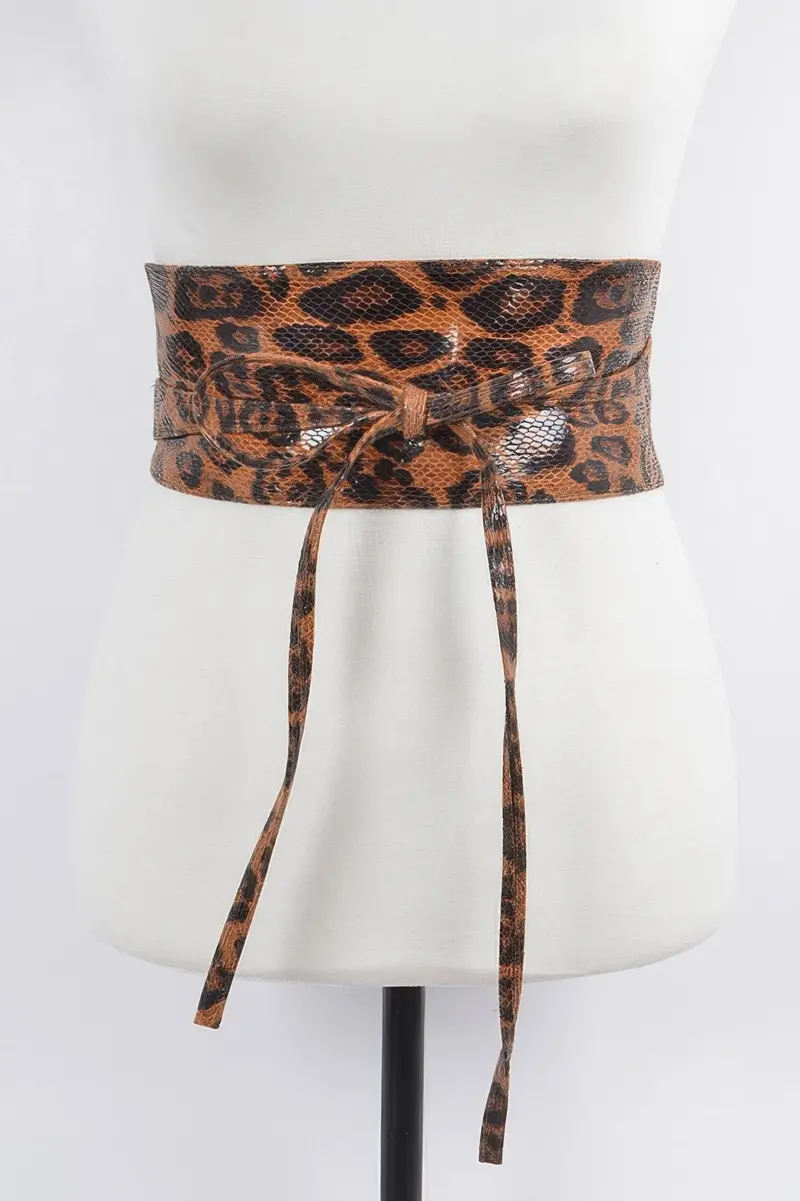 Wild Luxe Faux Leo Waist Belt 1