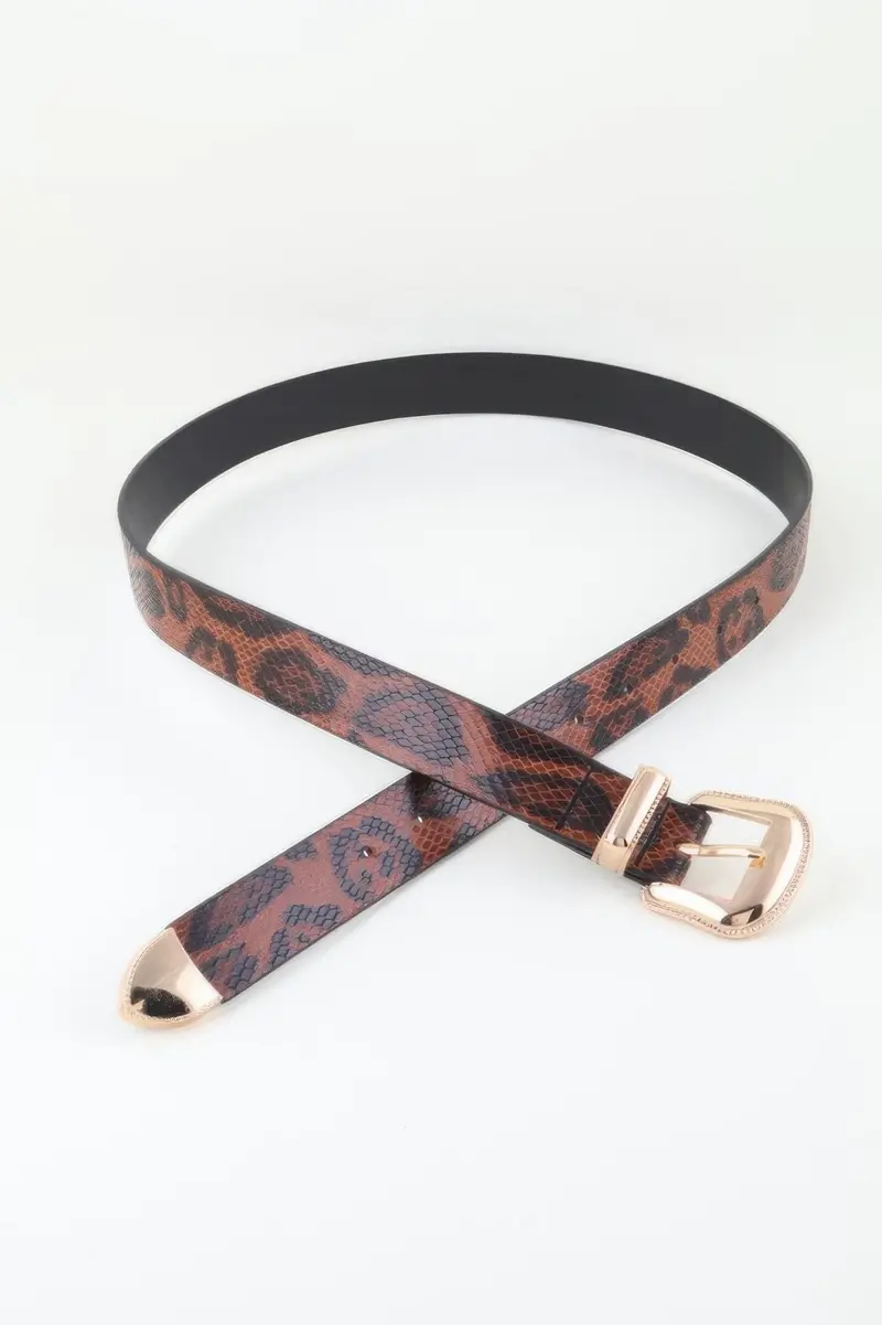 Wild Luxe Two Buckle Leopard Belt 1