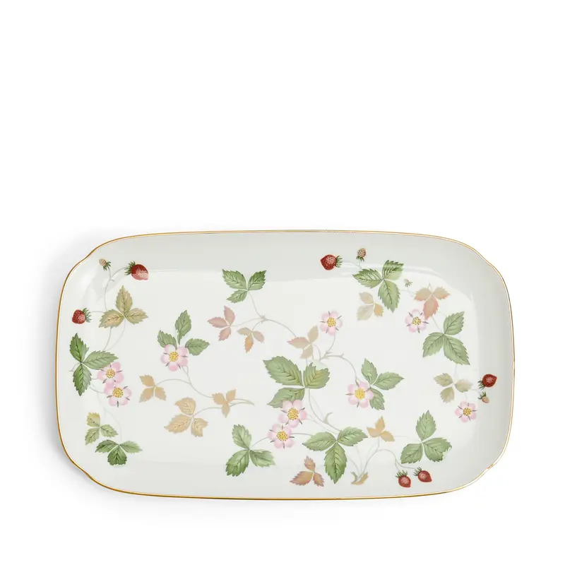 Wild Strawberry Rectangular Tray 25Cm 9.8In, Boxed 1