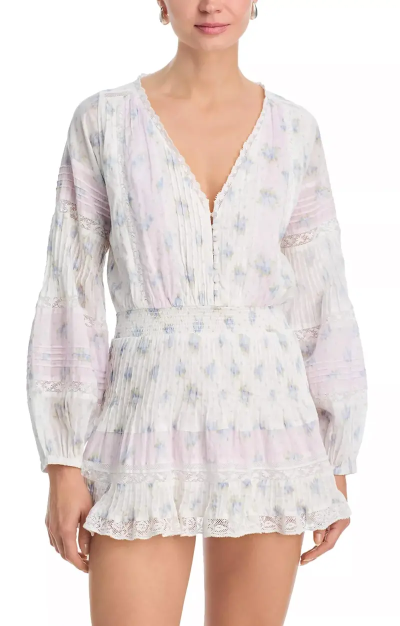 Winfrey Mini Dress In Lilac Vanilla 1