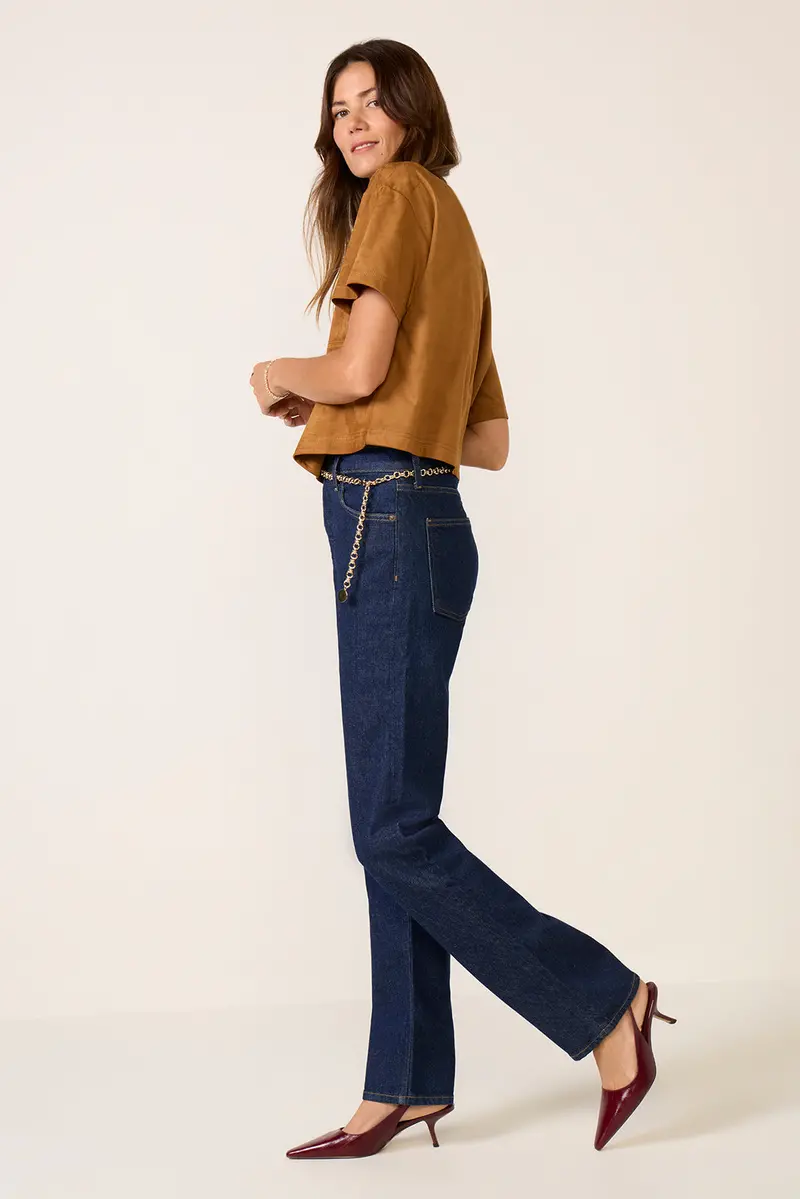 Women's 90S Pinch Waist Long Straight Jean 1