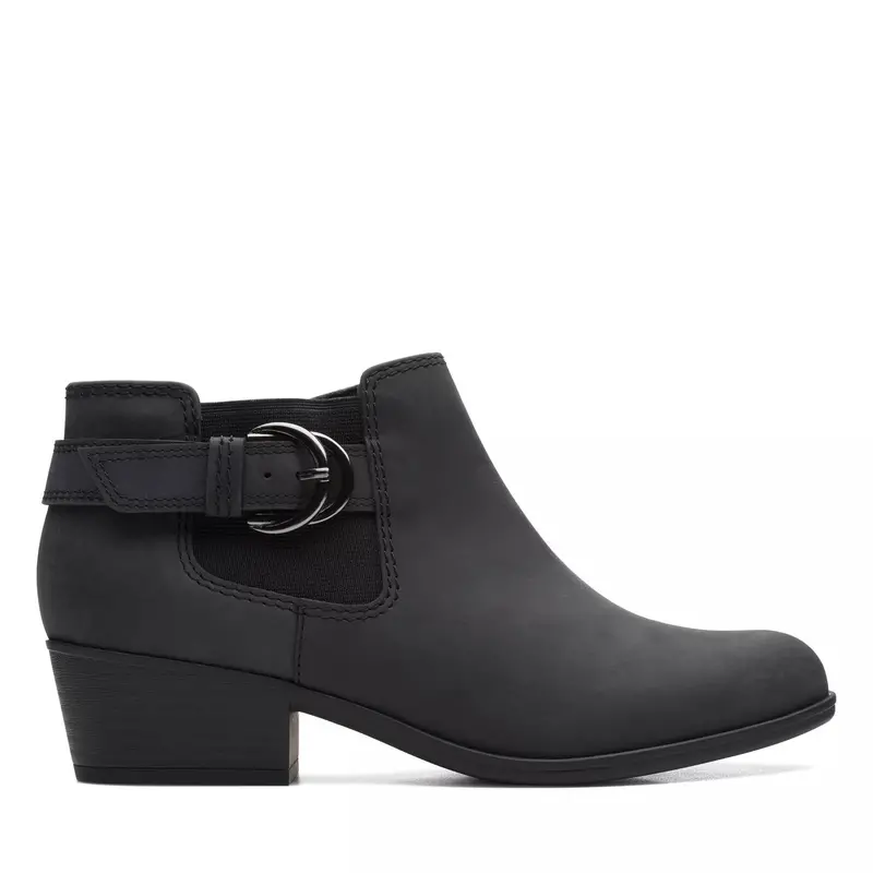 Women's Adreena Field Ankle Boots In Black Leather 1