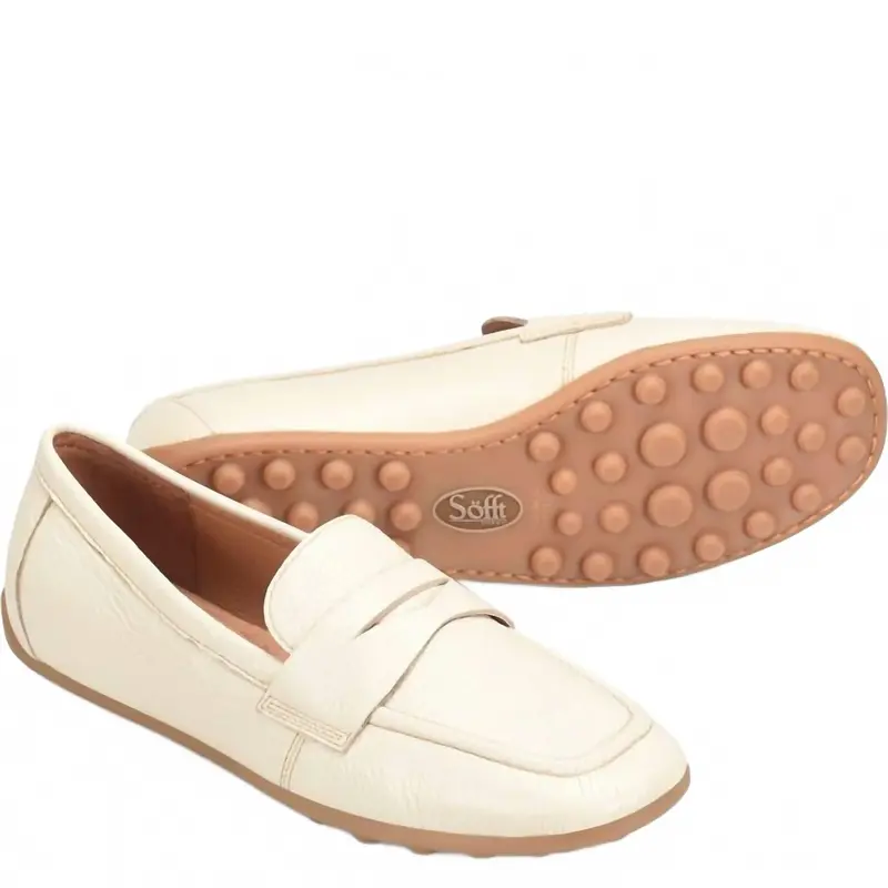 Women's Allie Penny Loafer In Cream 1