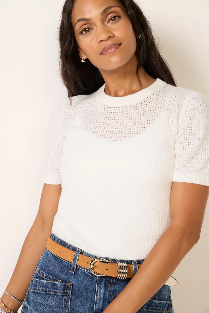 Women's Amanda Pointelle T-Shirt 1