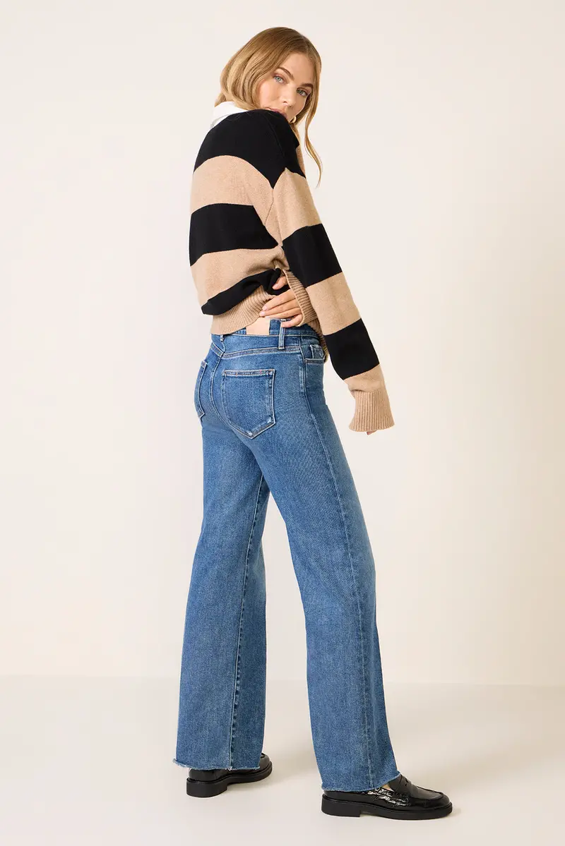 Women's Anessa 31' W Raw Hem Wide Leg Jean 4