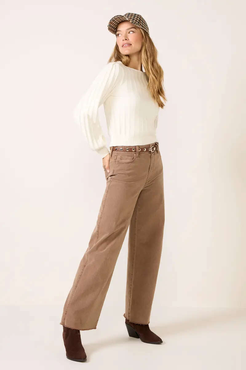 Women's Anessa 31' W Raw Hem Wide Leg Pants 1