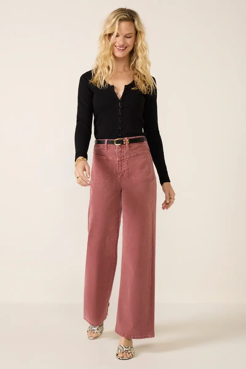 Women's Anessa W/ Front Yoke Wide Leg 31' Jean 1