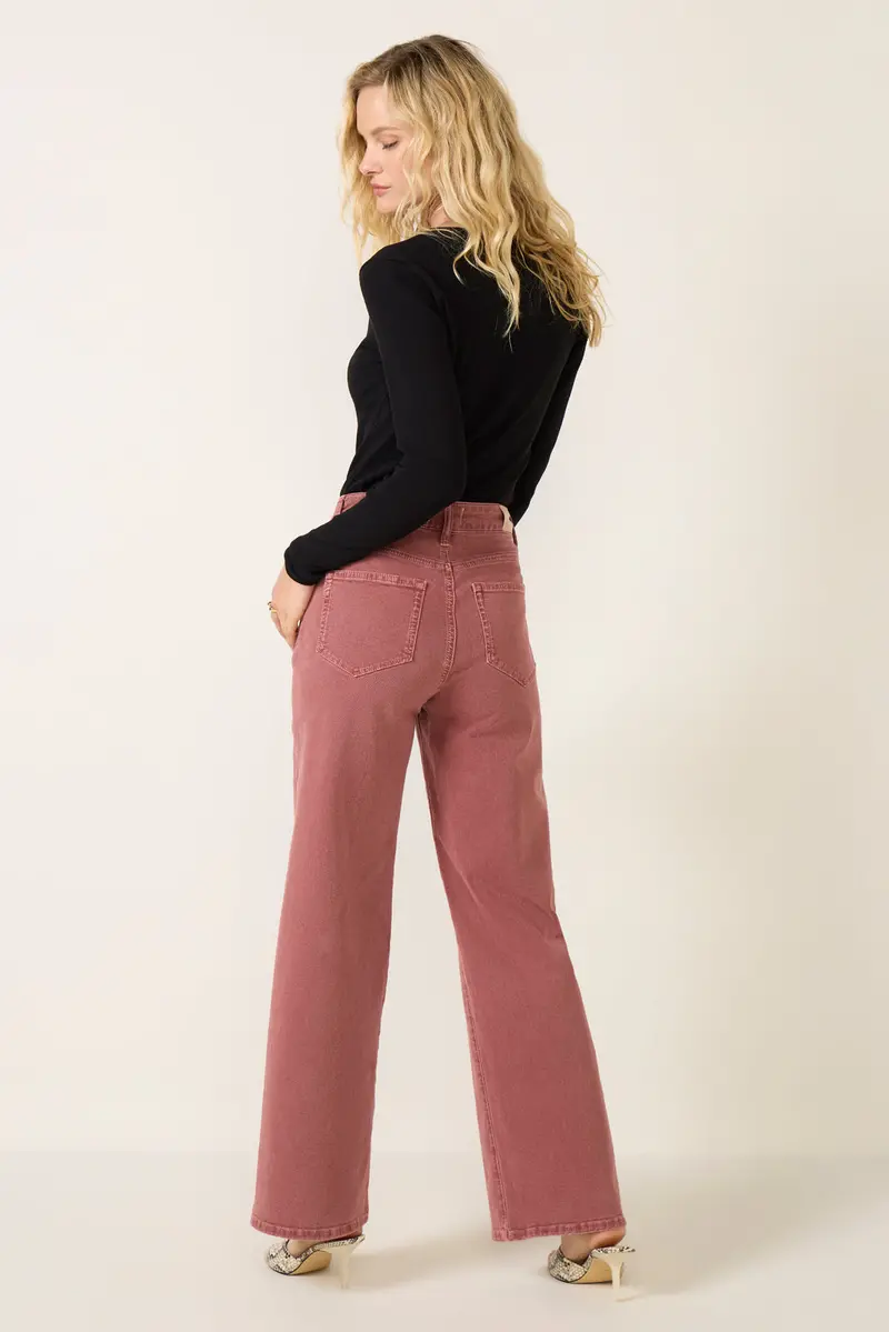 Women's Anessa W/ Front Yoke Wide Leg 31' Jean 4