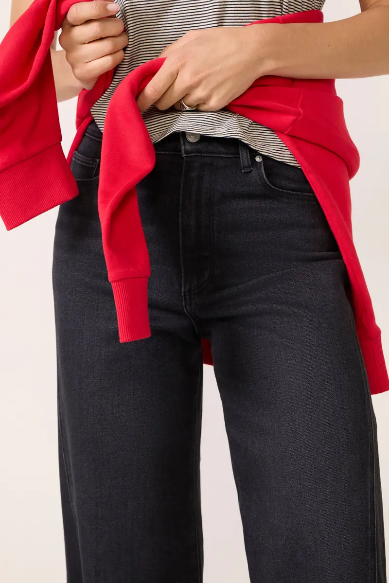 Women's Anessa W Twisted Outseam Panel Wide Leg Jean 2