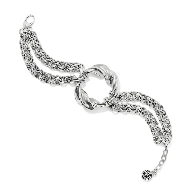 Women's Antica Double Chain Bracelet In Silver 1