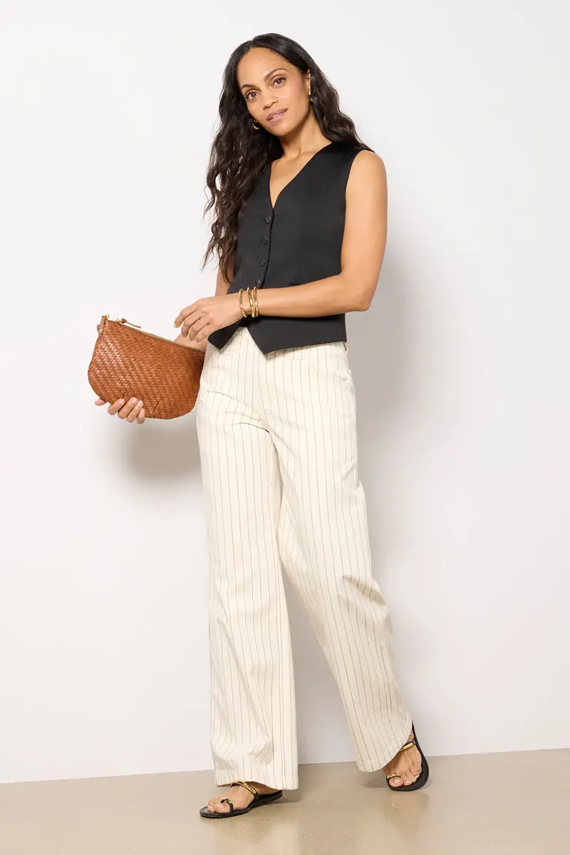 Women's Arden Striped Wide Leg Pants 1